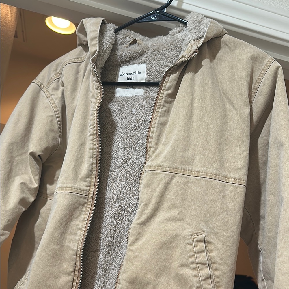Abercrombie Kids Tan Hooded Jacket